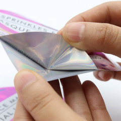 Custom Facial Mask Packaging Special Shape Pouch with Holographic Effect
