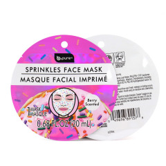 Custom Facial Mask Packaging Special Shape Pouch with Holographic Effect