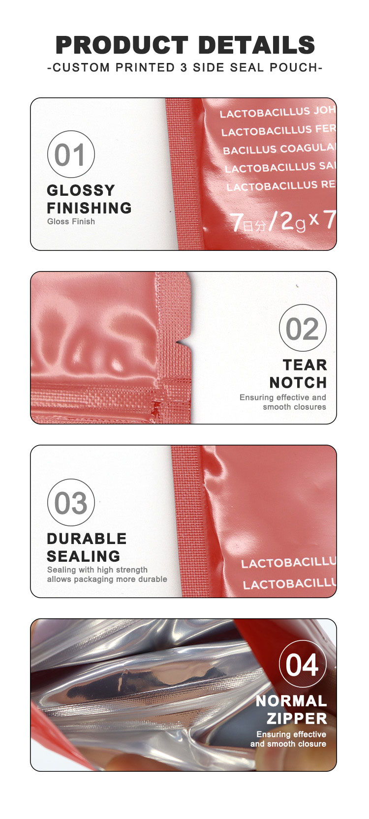 3-Side Seal Pouches and Bags