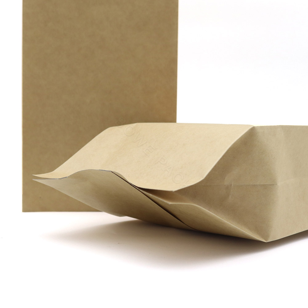 Custom Brown Kraft Gusset Bags for Coffee Packaging Supplier