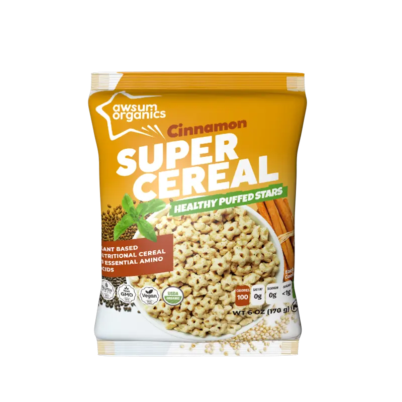 Pillow pouch for cereals