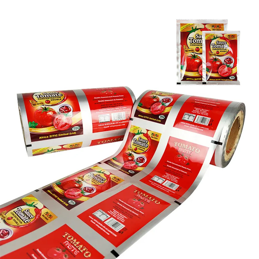 vertical packaging film for sauce ketchup