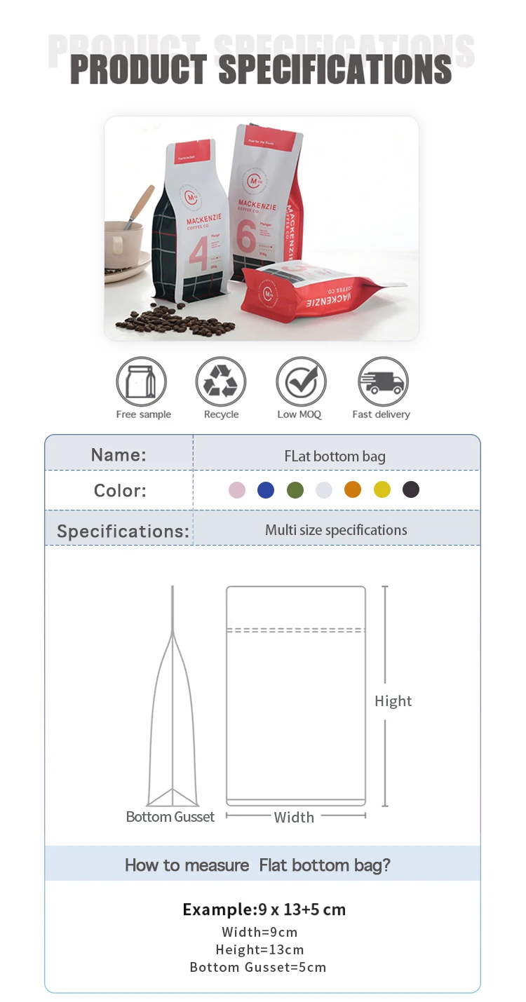 custom  8 side seal bag wholesale