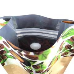 Customized 16 oz coffee bag with valve and zip wholesale