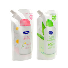 Fabricante de bolsas con boquilla reciclables para envases de líquidos