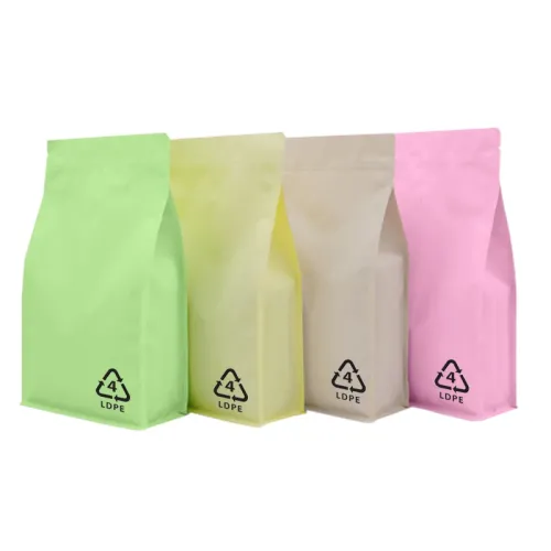 Recyclable Flat Based Pouch Eco Friendly Flat Bottom Bag Supplier
