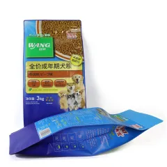 Digital print dog food bags recyclable flat bottom zipper pouch