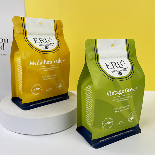 Индивидуальный пакет с плоским дном и застежкой-молнией для пищевых продуктов, муки, хлопьев, мюсли