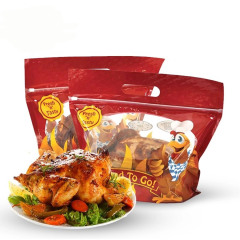 Roasted Chicken Packaging Bag with Zipper and Window Wholesale
