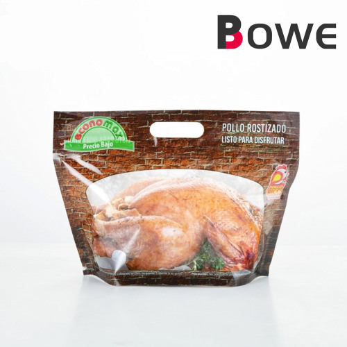 Roasted Chicken Packaging Bag with Zipper and Window Wholesale