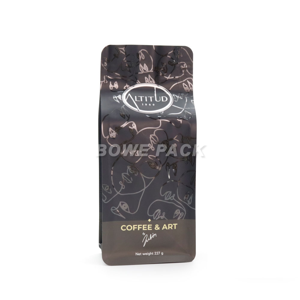 8oz coffee bags with valve matte