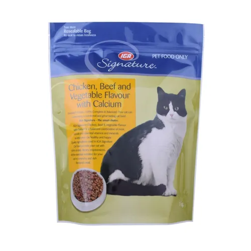 Sustainable Eco Friendly Recyclable Cat Food Bags Pouch with Zipper
