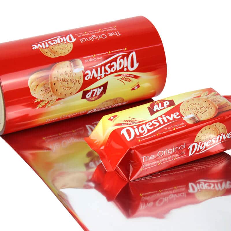 Printed Biscuit Packaging Film Roll Sachet Pouch Bag Supplier