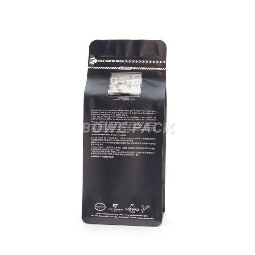 Custom Coffee Bags with Valve 8 oz Flat Bottom Pouch Wholesale