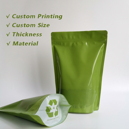 Recyclable stand up pouches custom coffee packaging wholesale