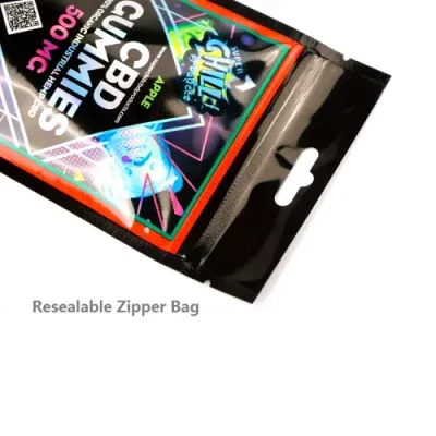 Child proof 4x5 mylar bags weed flower packaging odor proof