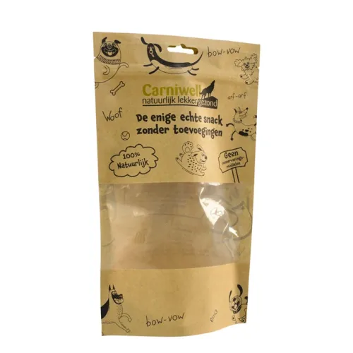 Recyclable resealable pouches plastic transparent stand up bag