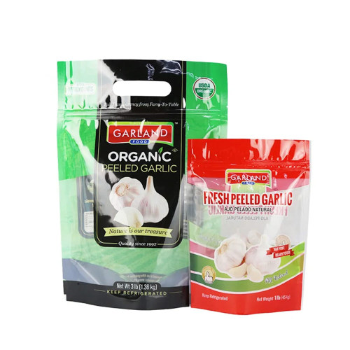 Recyclable resealable pouches plastic transparent stand up bag