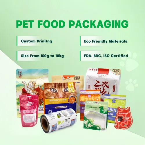 Pet food unique shaped mylar bags China supplier