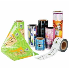 Printed plastic roll for sample sachet packaging stick pack film