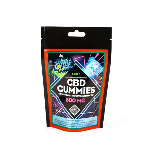 Custom printed child proof zipper bags runtz weed packaging