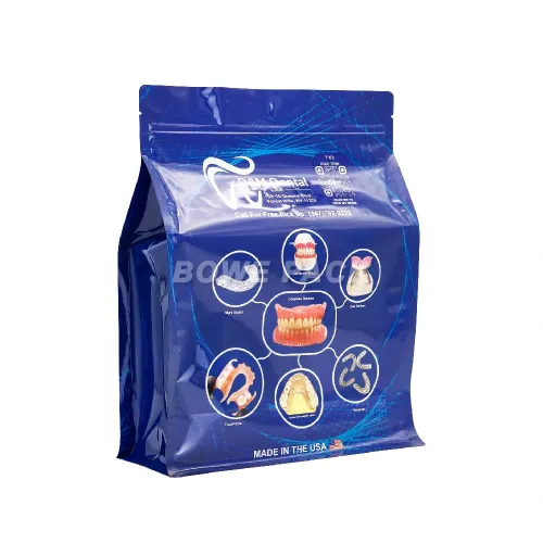 Wholesale Aligner Packaging Flat Bottom Pouch with Zipper