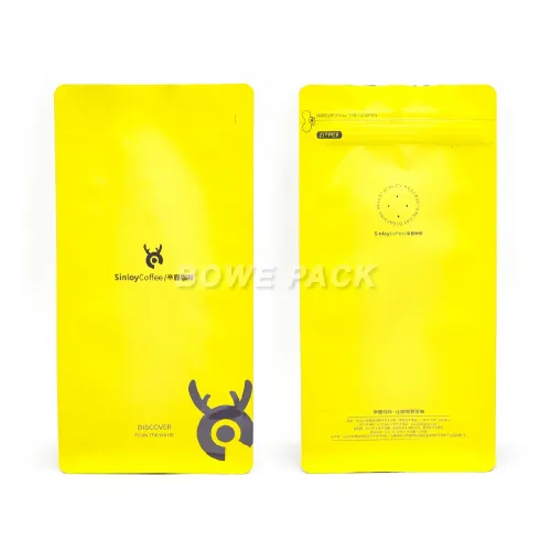 Wholesale Yellow Coffee Bag with Valve