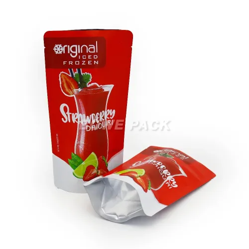 Frozen Alcoholic Drink Pouches Aluminum foil Stand Up Bags