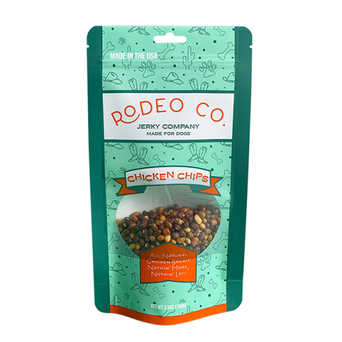 Stand Up Pouches With Window, Zipper and Euro Slot