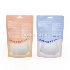 Stand Up Pouches With Window, Zipper and Euro Slot