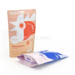 Stand Up Pouches With Window, Zipper and Euro Slot