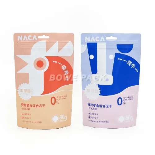 Stand Up Pouches With Window, Zipper and Euro Slot