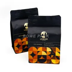Bolsas de café de 250 g con fondo plano y válvula