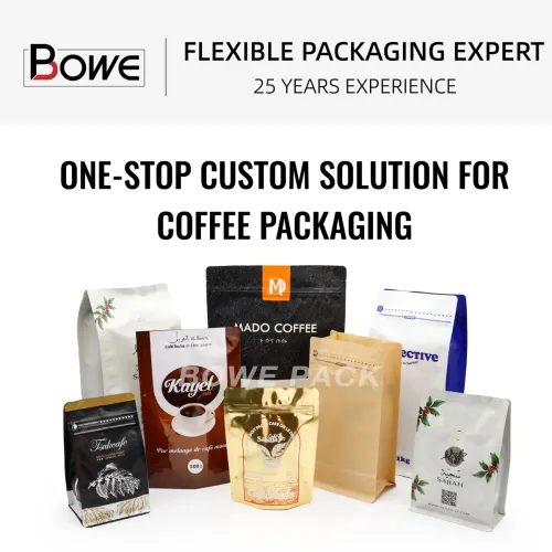 Custom Printed One Way Valve Coffee Bags