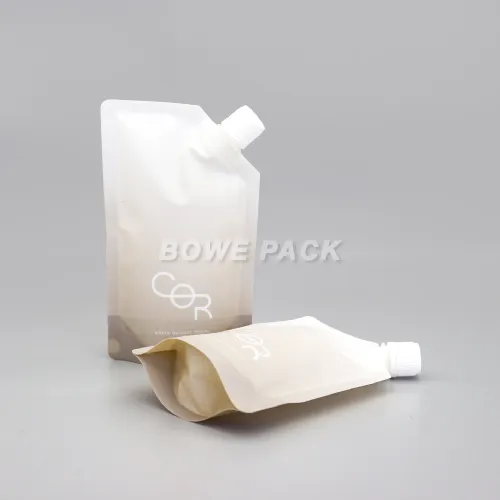 Bolsas con boquilla de material Mono-PE reciclablesde