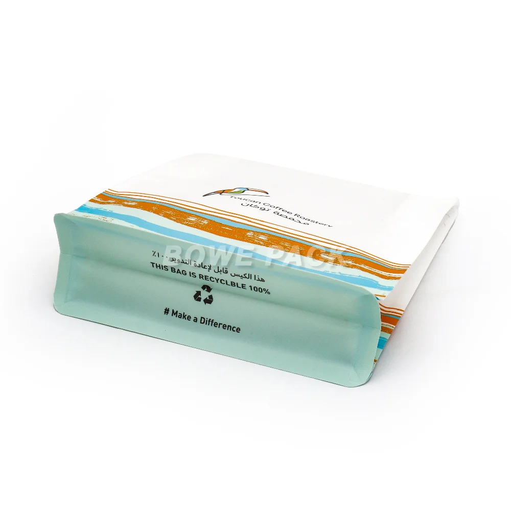 certified recyclable flat bottom bags