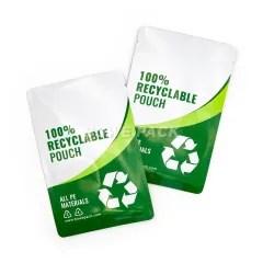 Recyclable Three Side Seal Pouch Bag Packaging Supplier