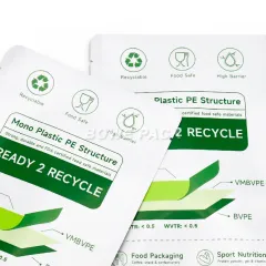 Recyclable Three Side Seal Pouch Bag Packaging Supplier