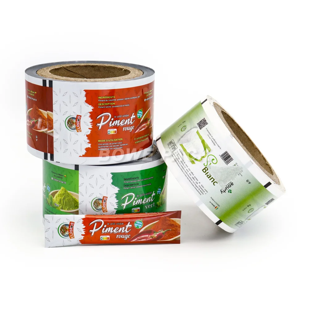 Roll stock film for chili powder