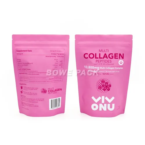 Recyclable Vitamin Packaging Bags Supplement Stand Up Pouches