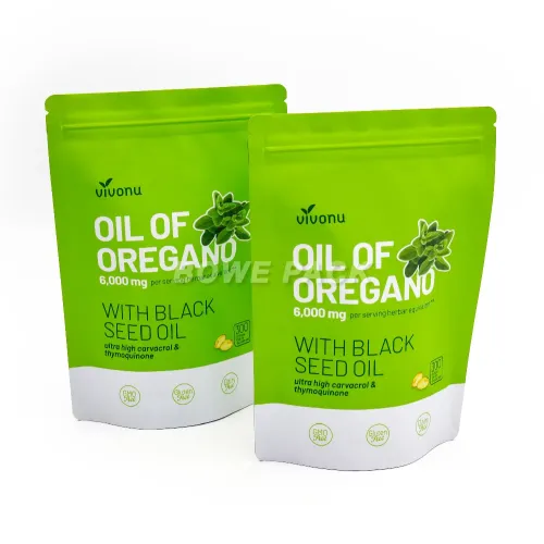 Recyclable Vitamin Packaging Bags Supplement Stand Up Pouches