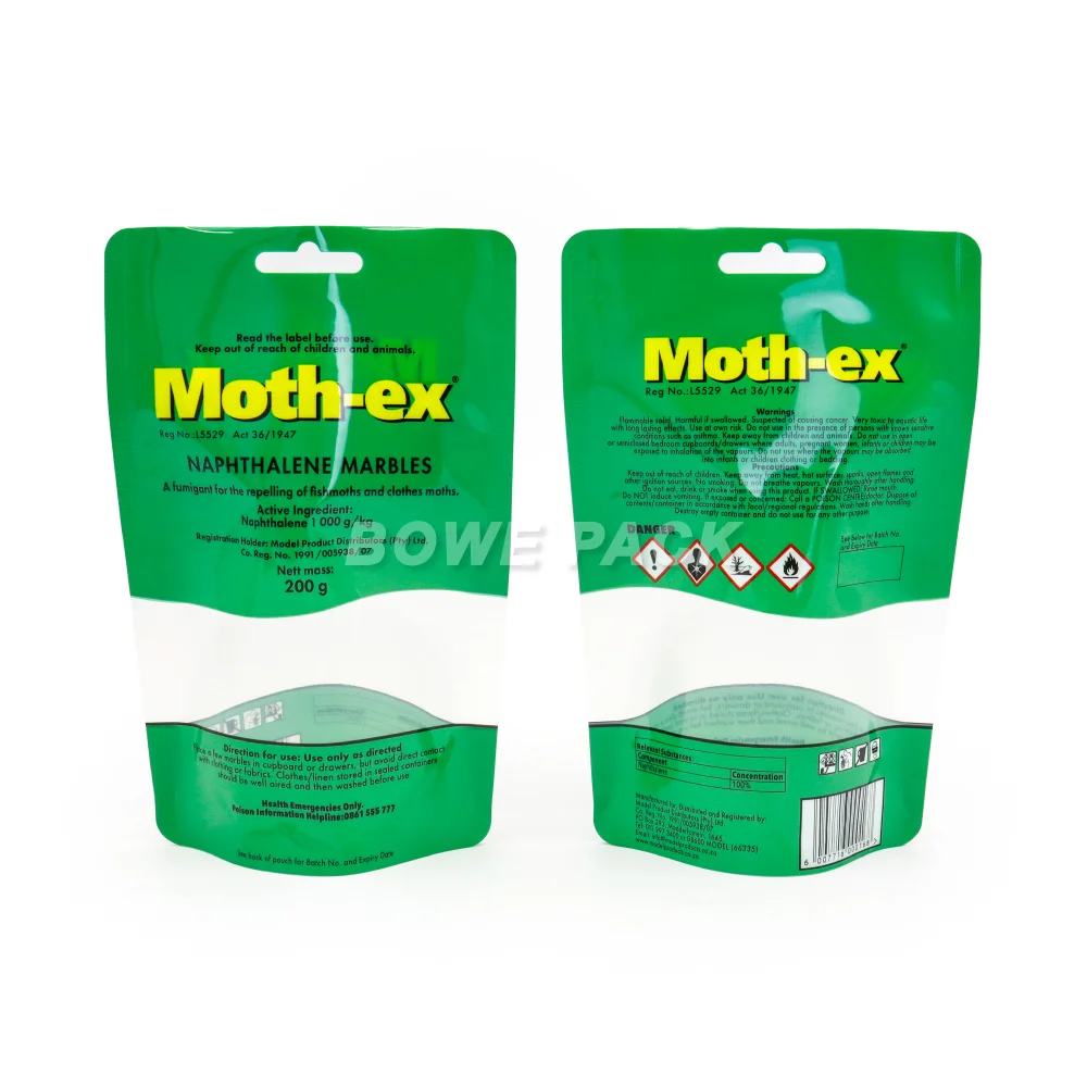 glossy stand up pouch