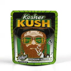 Child resistant mylar bags for cannabis packaging