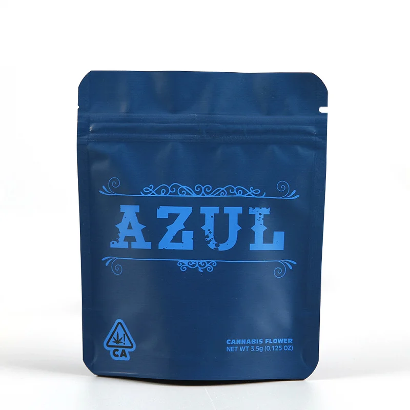 Child resistant mylar bags for cannabis packaging