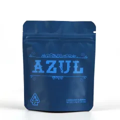 Child resistant mylar bags for cannabis packaging