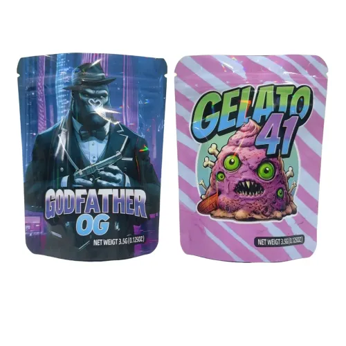 Child Resistant Smell Proof Mylar Bags for Cannabis