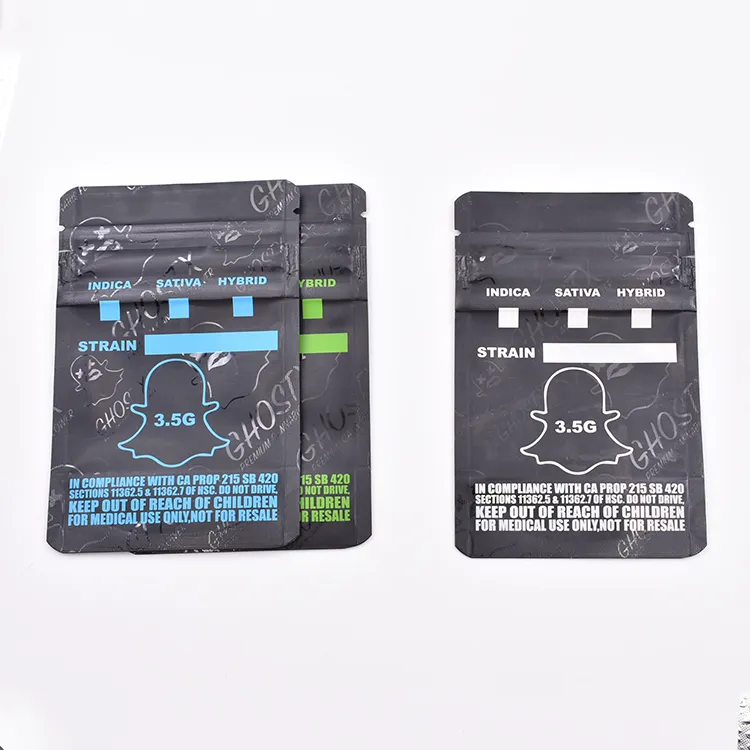 Custom 3.5g Mylar Bags, 8th Cannabis Storage Bags