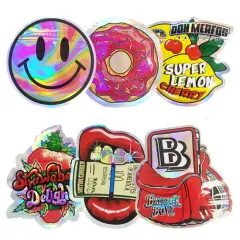Custom Shaped Die Cut Mylar Bags for Weed Packs