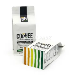 Оптовые кофейные пакеты с плоским дном 125 г, 250 г, 500 г, 1 кг
