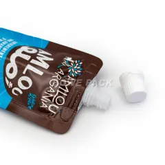 Printed stand up spout bag 100ml 250ml 500ml liquid pouch